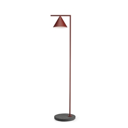 Captain Flint Outdoor-Stehlampe, rot/schwarz Lava