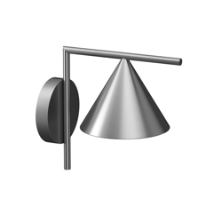 Captain Flint Außenwandleuchte, polierter Edelstahl