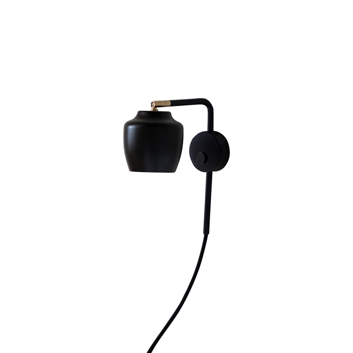 Nola Wandleuchte, schwarz