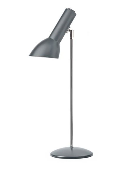 Oblique Tischlampe, flintgrau