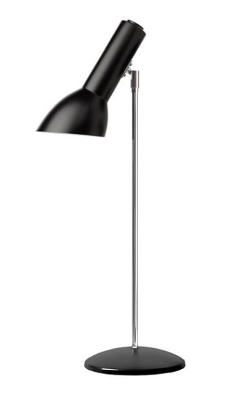Oblique Tischlampe, schwarz matt