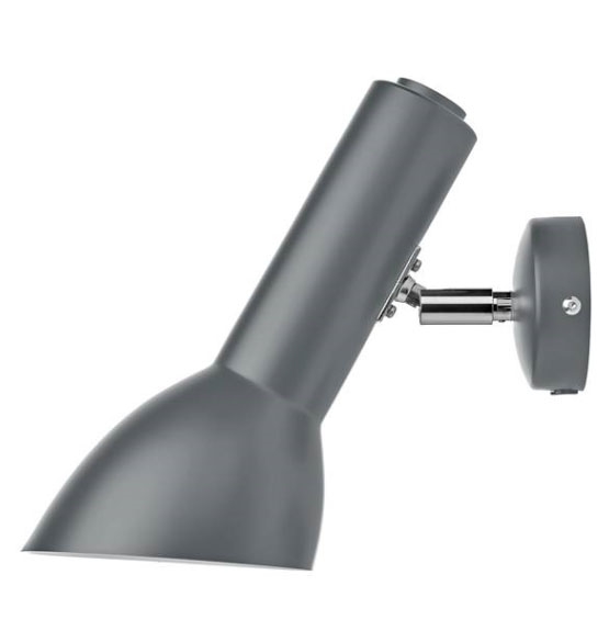 Oblique Wandleuchte, flintgrau