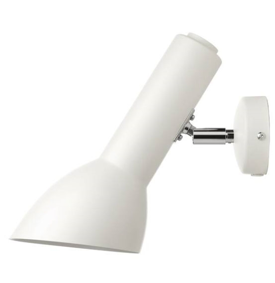 Oblique Wandleuchte, weiß matt