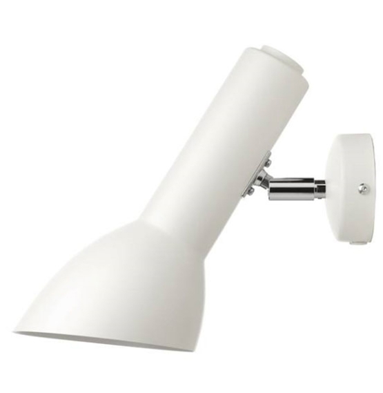 Oblique Wandleuchte, weiß matt