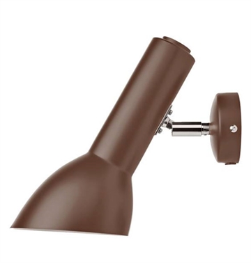 Oblique Wandleuchte, ziegelrot