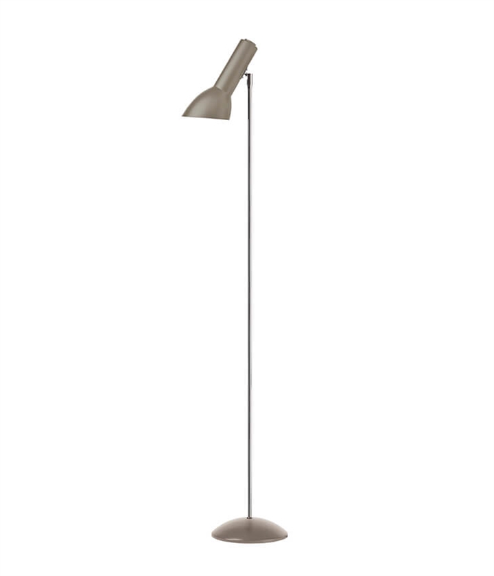 Oblique Stehlampe Chrom, Sand