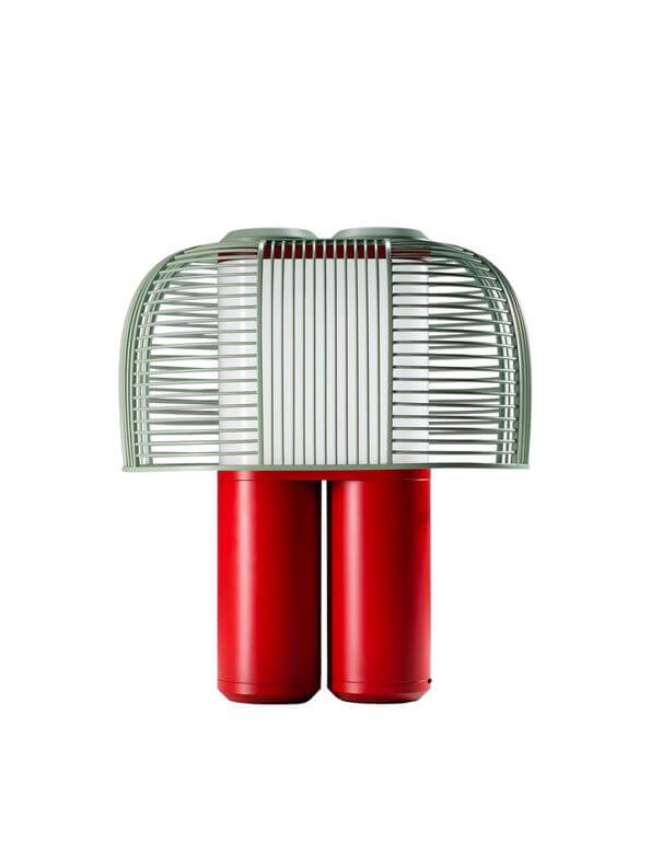Yasuke Tischlampe, rot/grün