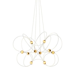 Munari X10 Kronleuchter, Gold