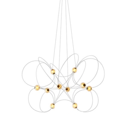 Munari X10 Kronleuchter, schwarz