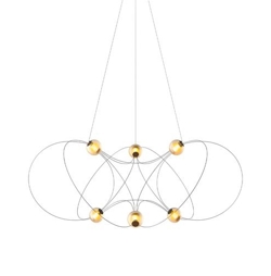 Munari X6 Kronleuchter, schwarz