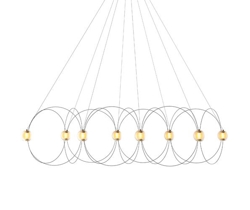 Munari X8 Kronleuchter, schwarz