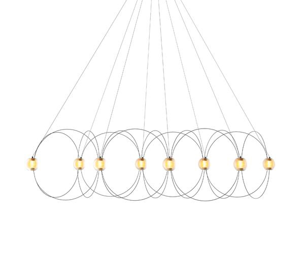 Munari X8 Kronleuchter, schwarz