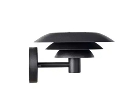 DL25 Außenwandleuchte, schwarz