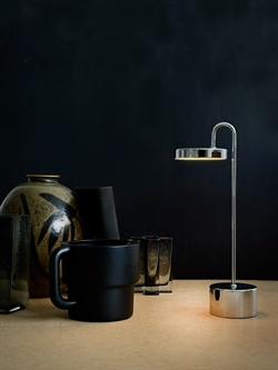 MooveLIGHT Batterielampe / Tischlampe, Chrom