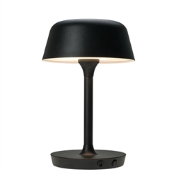 Valencia Akkulampe / Tischlampe, schwarz