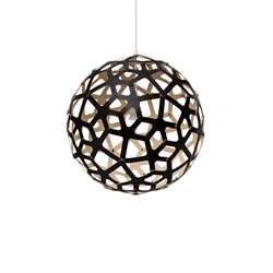 Coral 800 Pendelleuchte, Bambus/Schwarz