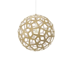Coral 800 Pendelleuchte, Bambus/Weiß