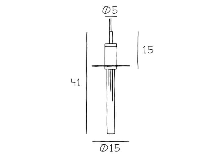 Platte für Liberty Pendel, schwarz