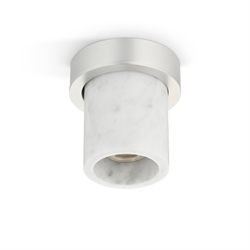 Miss Marble Spot, Carrara/gebürstetes Silber