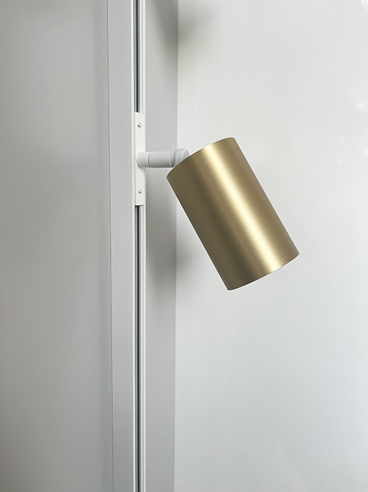 DESIGNLINE Tube Pro Spot GU10, weiß/messing