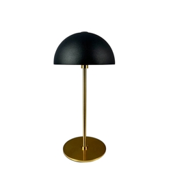 Along LED Tischleuchte / Akkuleuchte, schwarz/messing