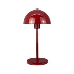 Borås Batterielampe / Tischlampe, dunkelrot
