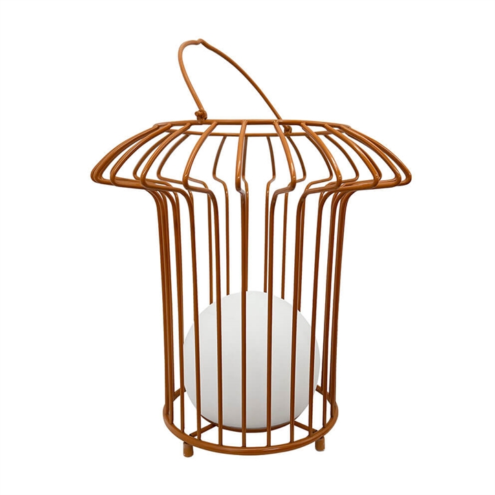 Basket Outdoor-Akkulampe, Terracotta