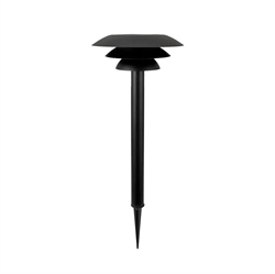 DL25 Solar Outdoor-Gartenleuchte m/Solarzelle, schwarz