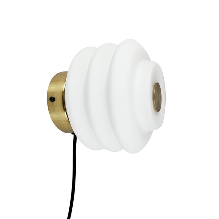 Diva Wandleuchte, Opal/Messing