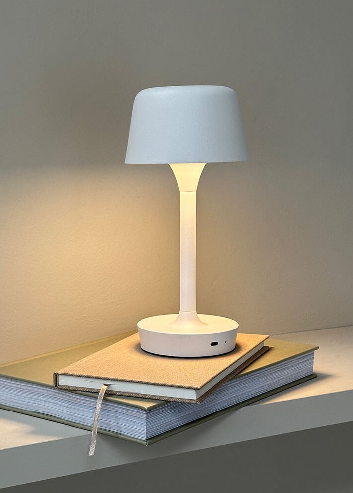 Flow LED Tischleuchte/Akku-Lampe, weiß