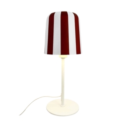 Gry Tischlampe, rot/weiß
