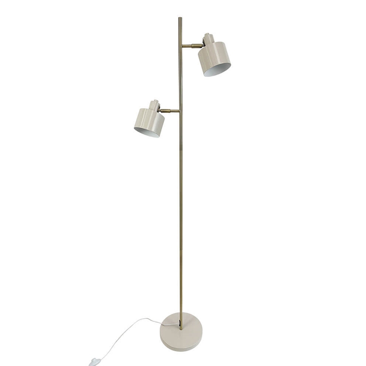 Ocean Stehlampe, beige/messing