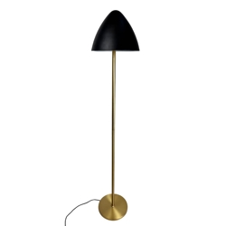 Oulu Stehlampe, schwarz/messing