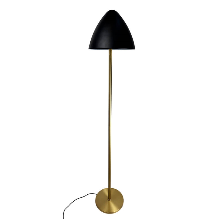 Oulu Stehlampe, schwarz/messing