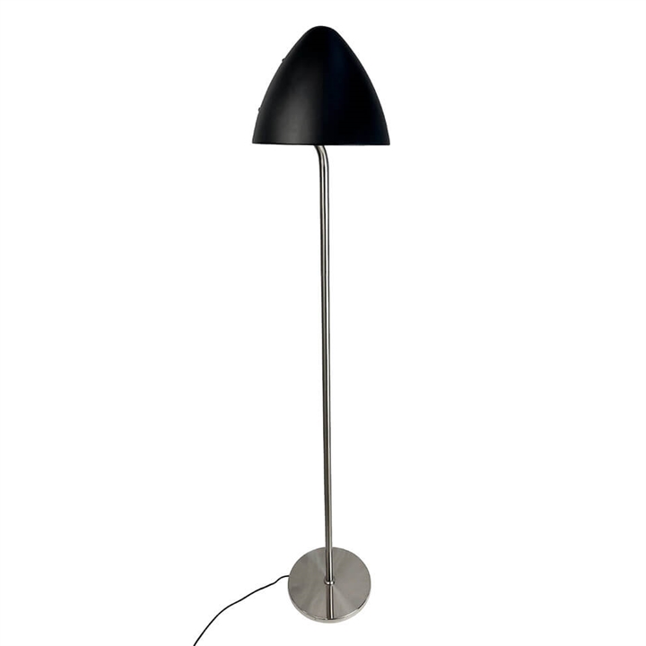 Oulu Stehlampe, schwarz/gebürsteter Stahl