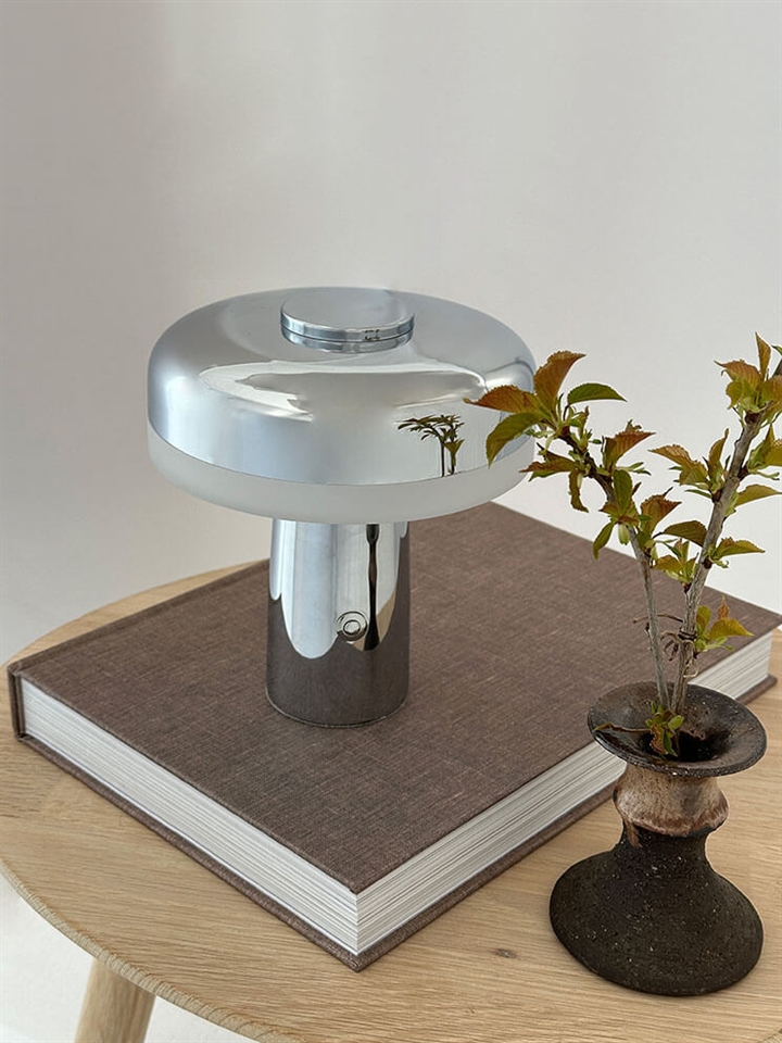 Porter LED Batterielampe, chrom