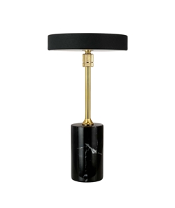 Starlight LED Batterie- / Tischlampe, schwarzer Marmor / Messing