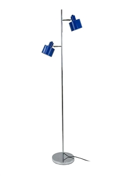 Ocean Stehleuchte, blau/chrom