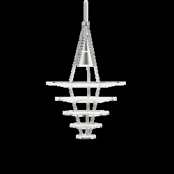 Enigma 545 Pendelleuchte, gebürstetes Alu