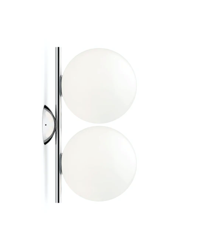 IC Light C/W1 Double Wand-/Deckenleuchte, Chrom