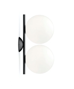 IC Light C/W1 Double Wand-/Deckenleuchte, schwarz