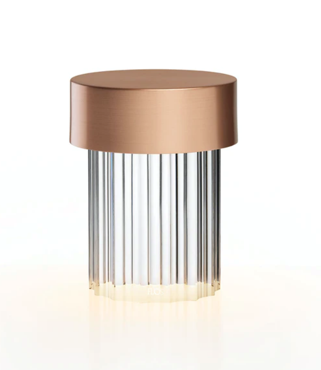 Last Order Tischleuchte geriffelt, satin Kupfer