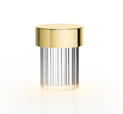 Last Order Tischleuchte geriffelt, Messing