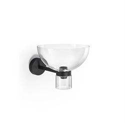 Nocturne W Bowl Wandleuchte, schwarz