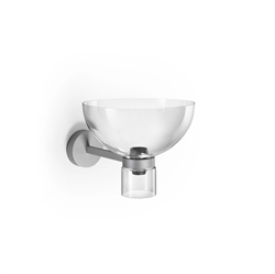 Nocturne W Bowl Wandleuchte, Silber