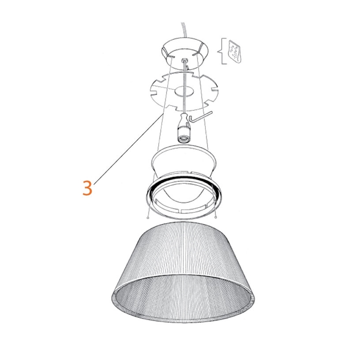 Ersatzteil: Drahtset für Flos Romeo Moon / Ktribe