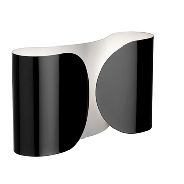 Foglio Wandleuchte, Schwarz