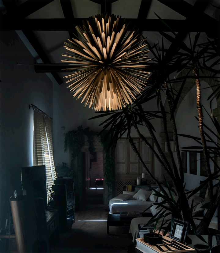 Sun Light of Love Pendelleuchte, mattgold