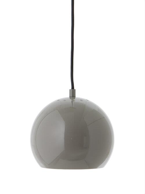 Ball Pendelleuchte Ø18, glänzend warmgrau