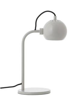 Ball Single Tischlampe, blank pale grey